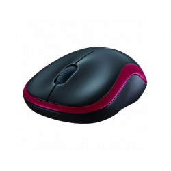 RATON WIRELESS LOGITECH M185 NEGRO/ROJO